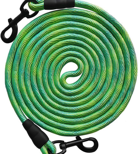 8Ft/12Ft/20Ft/30Ft/50Ft/75Ft Dog Tie-Out Long Tether Rope Dog Leash, Outdoor Dog Yard Leash- Large Medium Small Dogs Training, Playing, Camping,Backyard