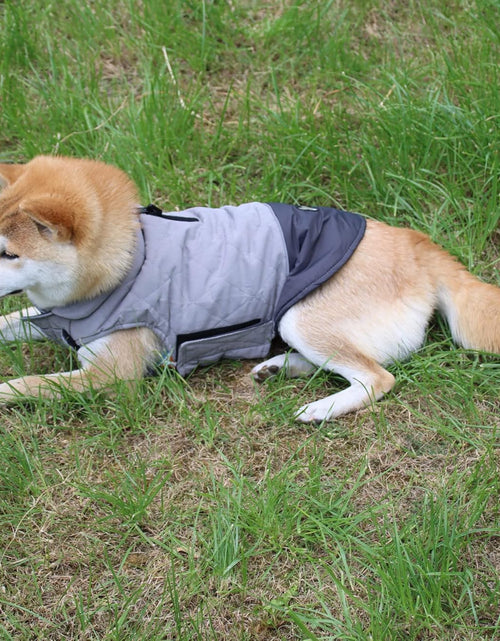 Load image into Gallery viewer, Reversible Dog Coats for Small Dogs Waterproof Warm Puppy Jacket for Cold Winter,Grey S
